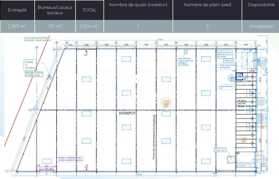 Industrial in Le Blanc-Mesnil for lease - Building Photo - Image 2 of 3