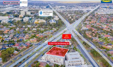 1730-1734 Dandenong Rd, Clayton, VIC - Aerial map view