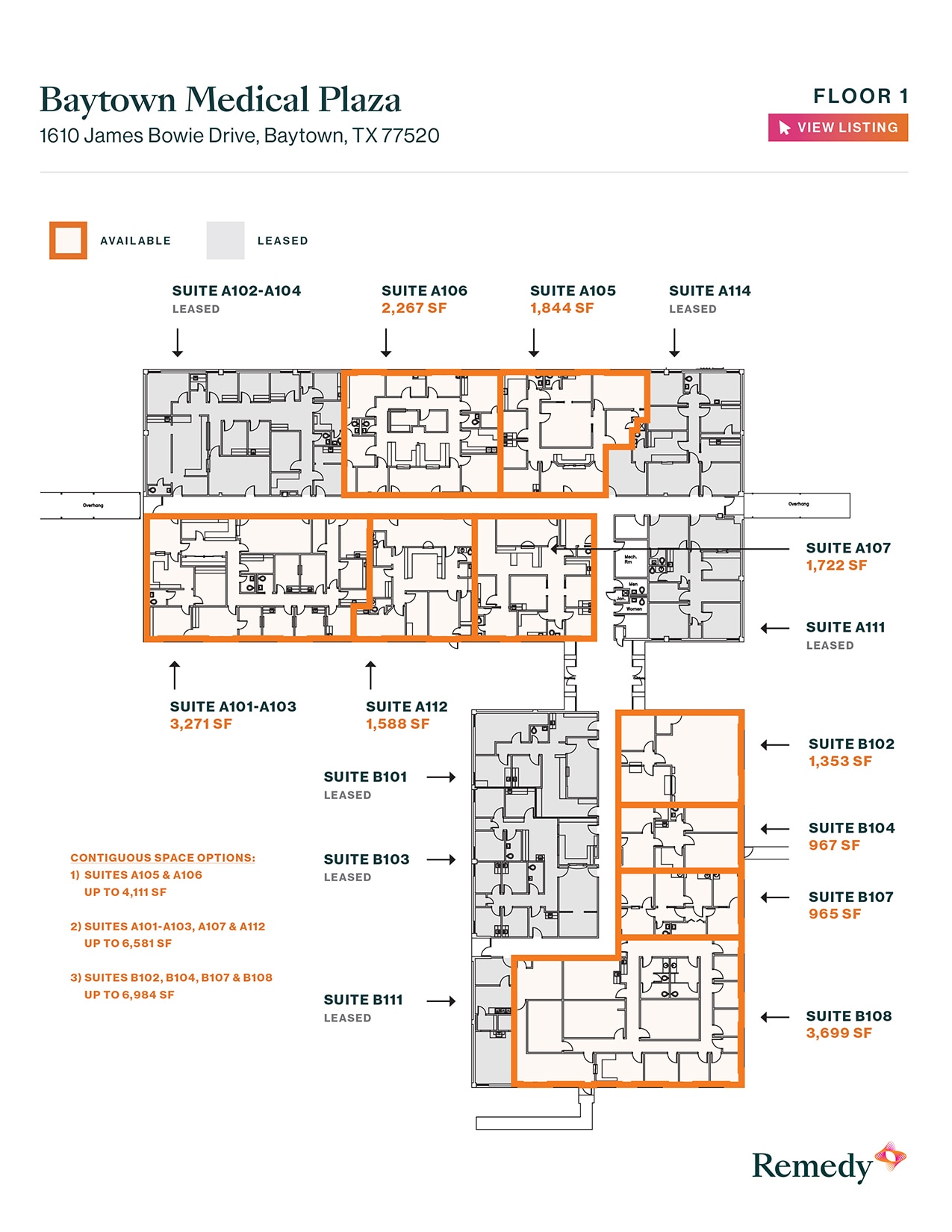1610 James Bowie Dr, Baytown, TX for lease Floor Plan- Image 1 of 1