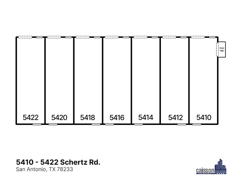 5410-5422 Schertz Rd, San Antonio, TX for lease - Floor Plan - Image 3 of 5