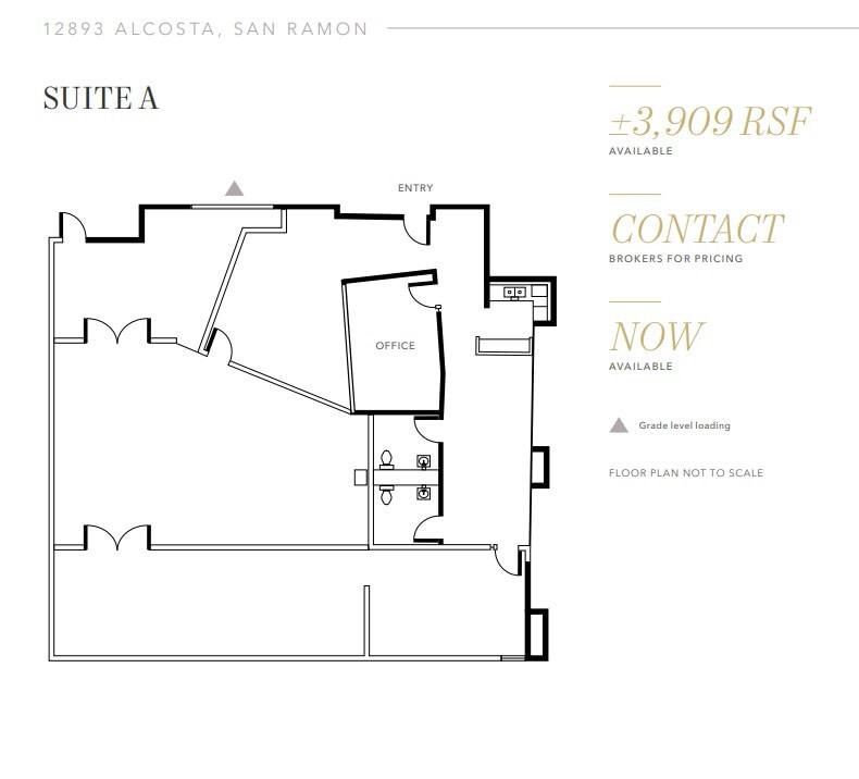 12893 Alcosta Blvd, San Ramon, CA for lease Floor Plan- Image 1 of 2