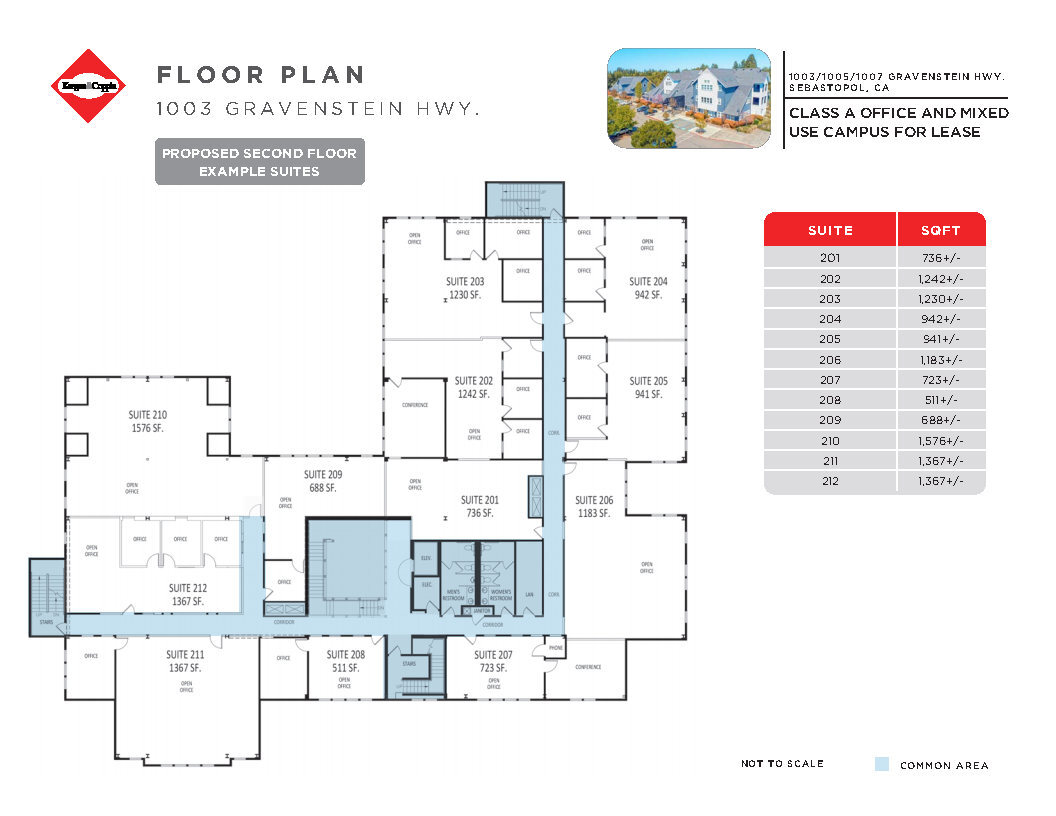 1003 Gravenstein Hwy, Sebastopol, CA for lease Floor Plan- Image 1 of 1