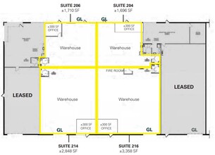 6524 44th St, Sacramento, CA for lease Floor Plan- Image 1 of 2