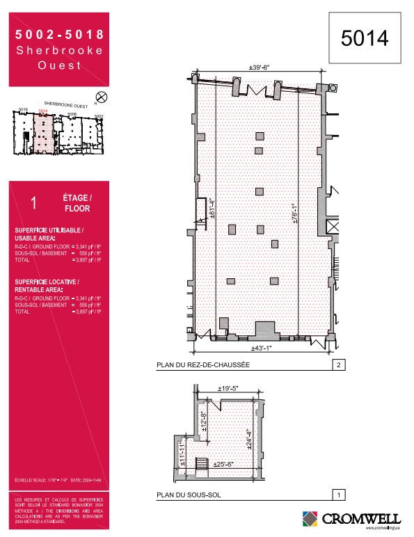 5010 Rue Sherbrooke W, Westmount, QC for lease Floor Plan- Image 1 of 1