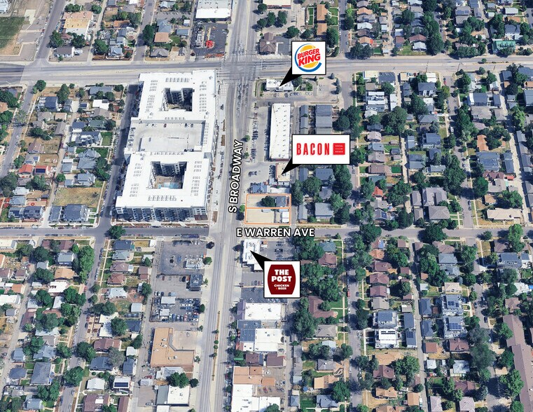 2184 & 2190 S Broadway, Denver, CO for sale - Aerial - Image 2 of 5