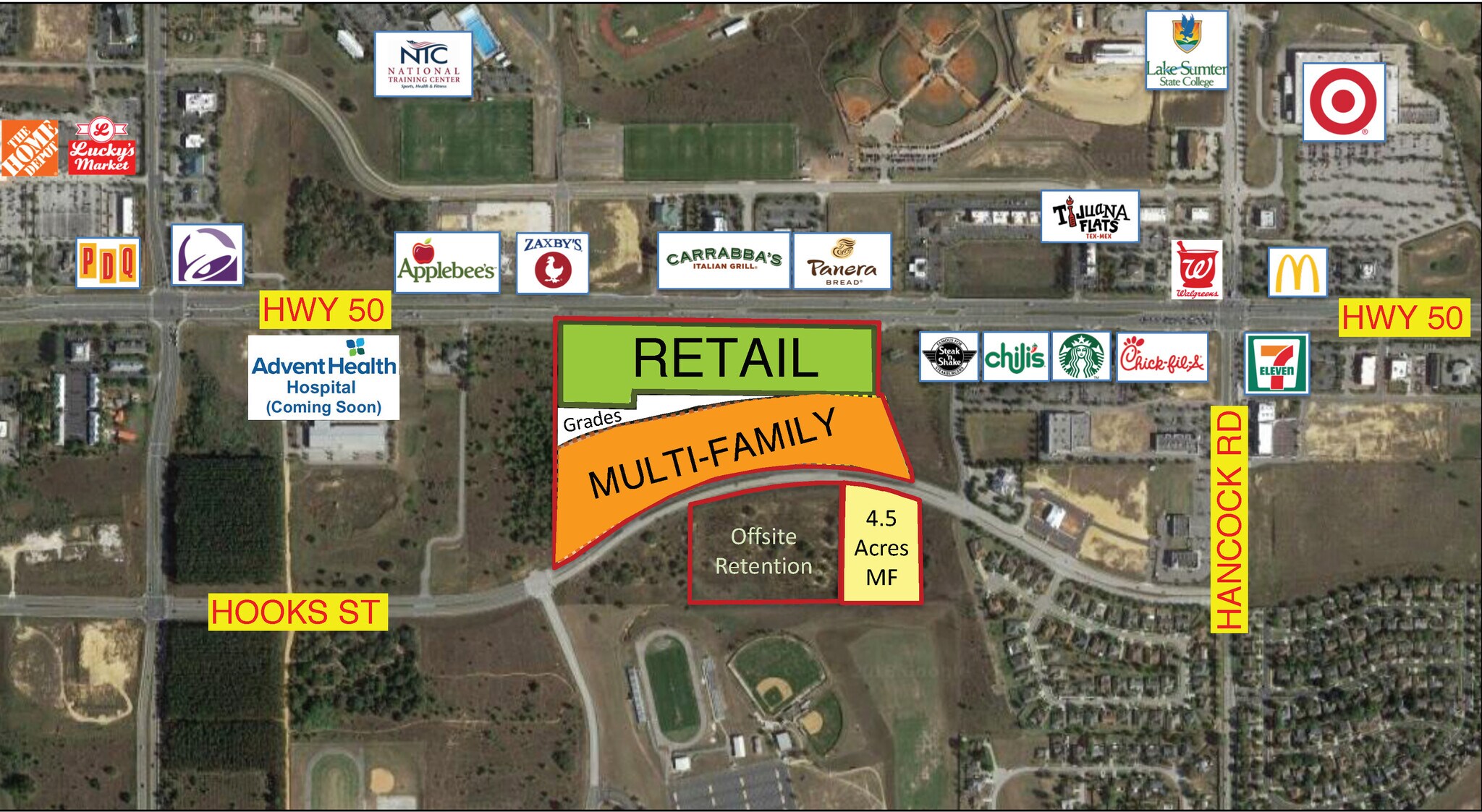 E Highway 50 & Miss Florida Ave, Clermont, FL for sale Aerial- Image 1 of 1