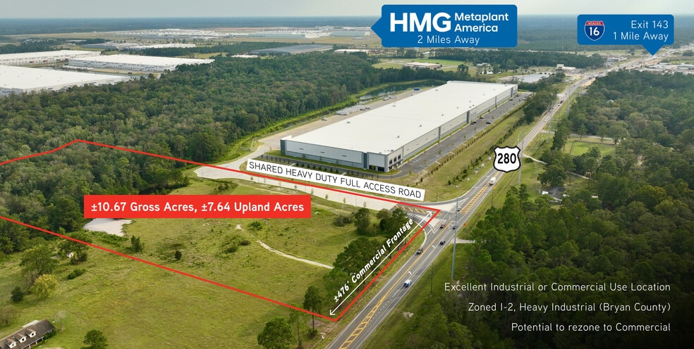 11880 US Highway 280, Ellabell, GA for sale - Aerial - Image 2 of 3