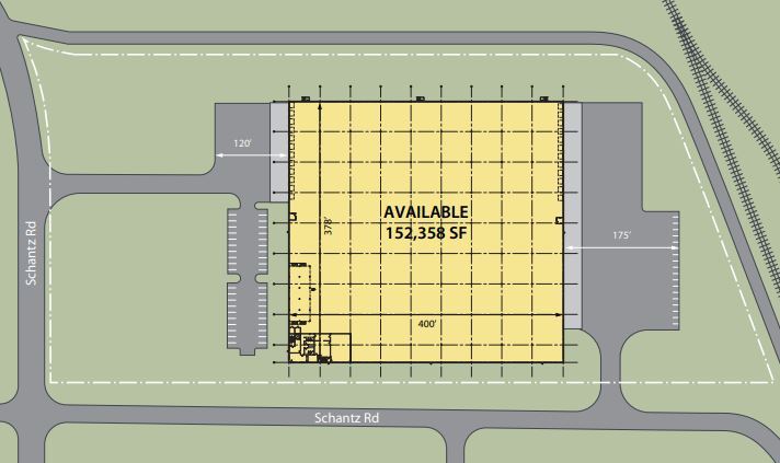 7267 Schantz Rd, Allentown, PA for lease - Floor Plan - Image 2 of 3