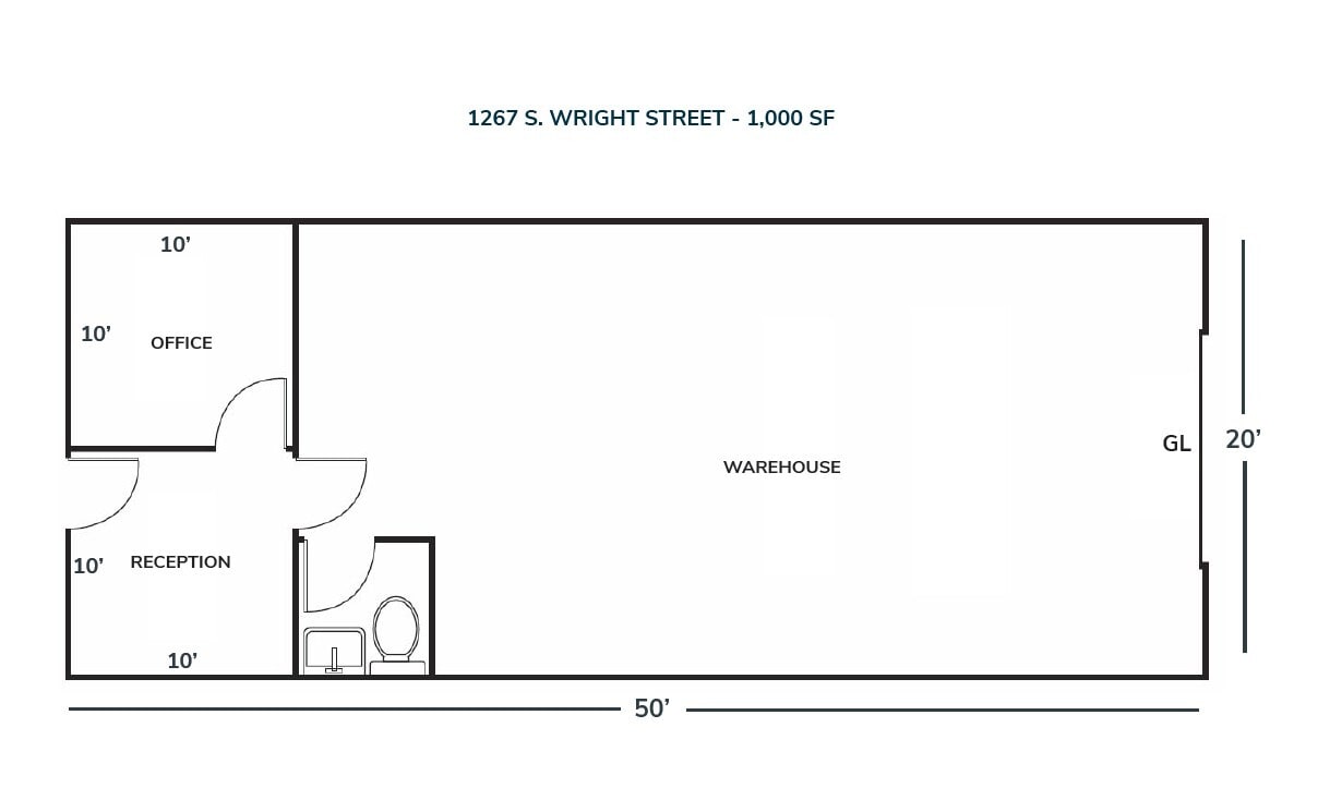 1233-1255 S Wright St, Santa Ana, CA for lease Floor Plan- Image 1 of 1