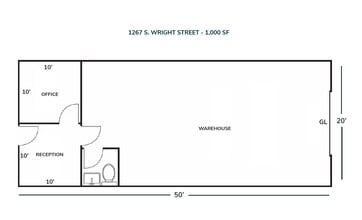 1233-1255 S Wright St, Santa Ana, CA for lease Floor Plan- Image 1 of 1