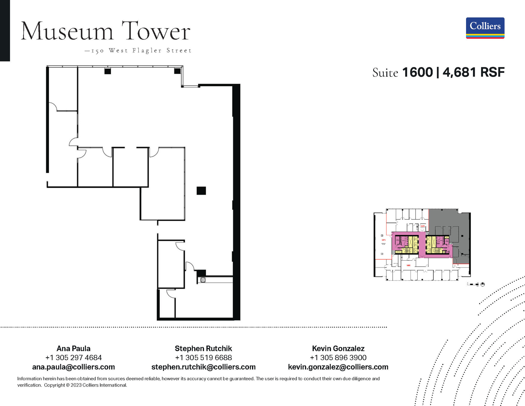 150 W Flagler St, Miami, FL for lease Floor Plan- Image 1 of 1