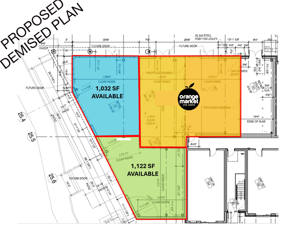 1100 Broadway St, Ann Arbor, MI for lease Site Plan- Image 1 of 2