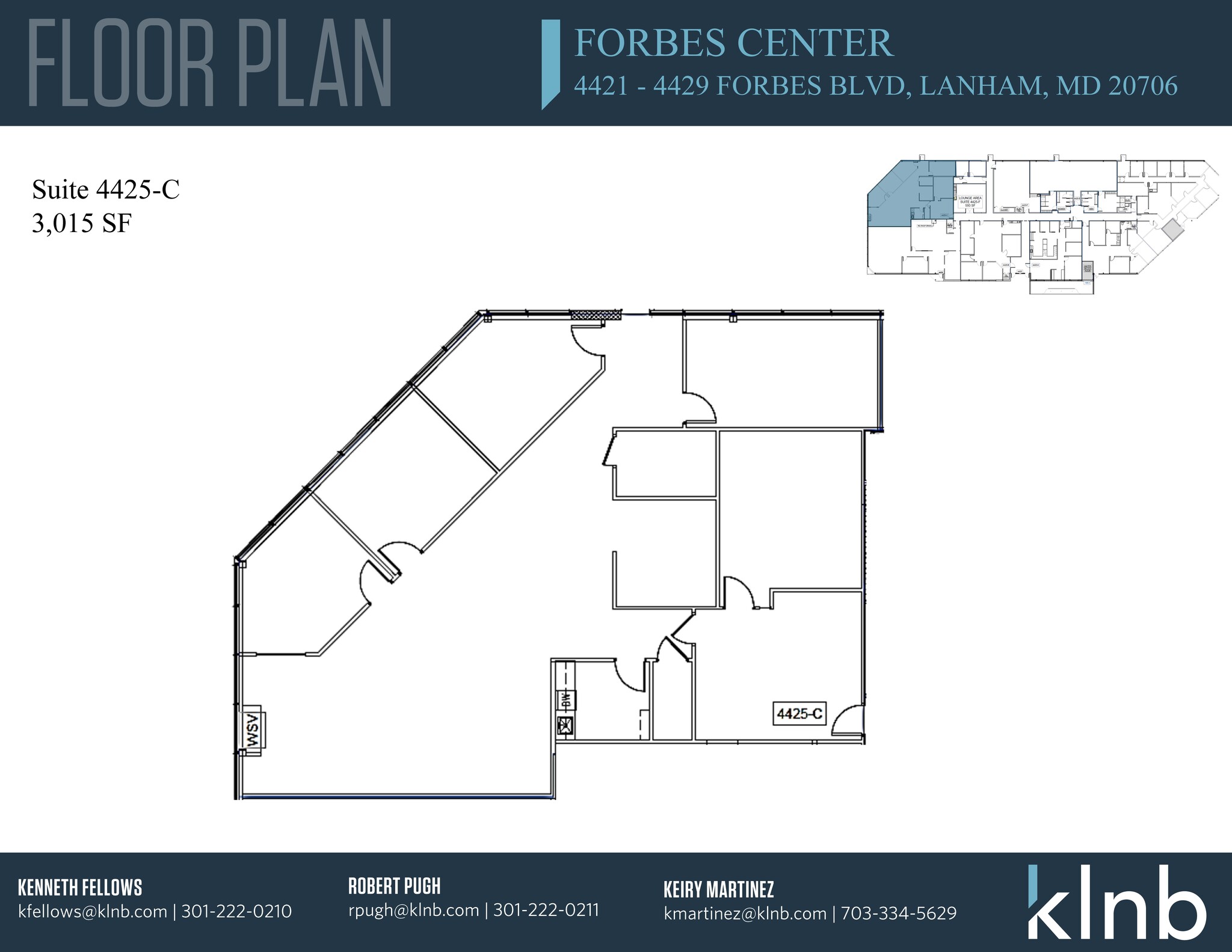 4421-4429 Forbes Blvd, Lanham, MD for lease Floor Plan- Image 1 of 1