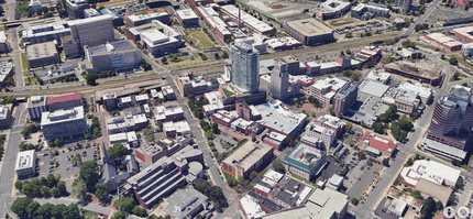 101-103 W Main St, Durham, NC - aerial  map view