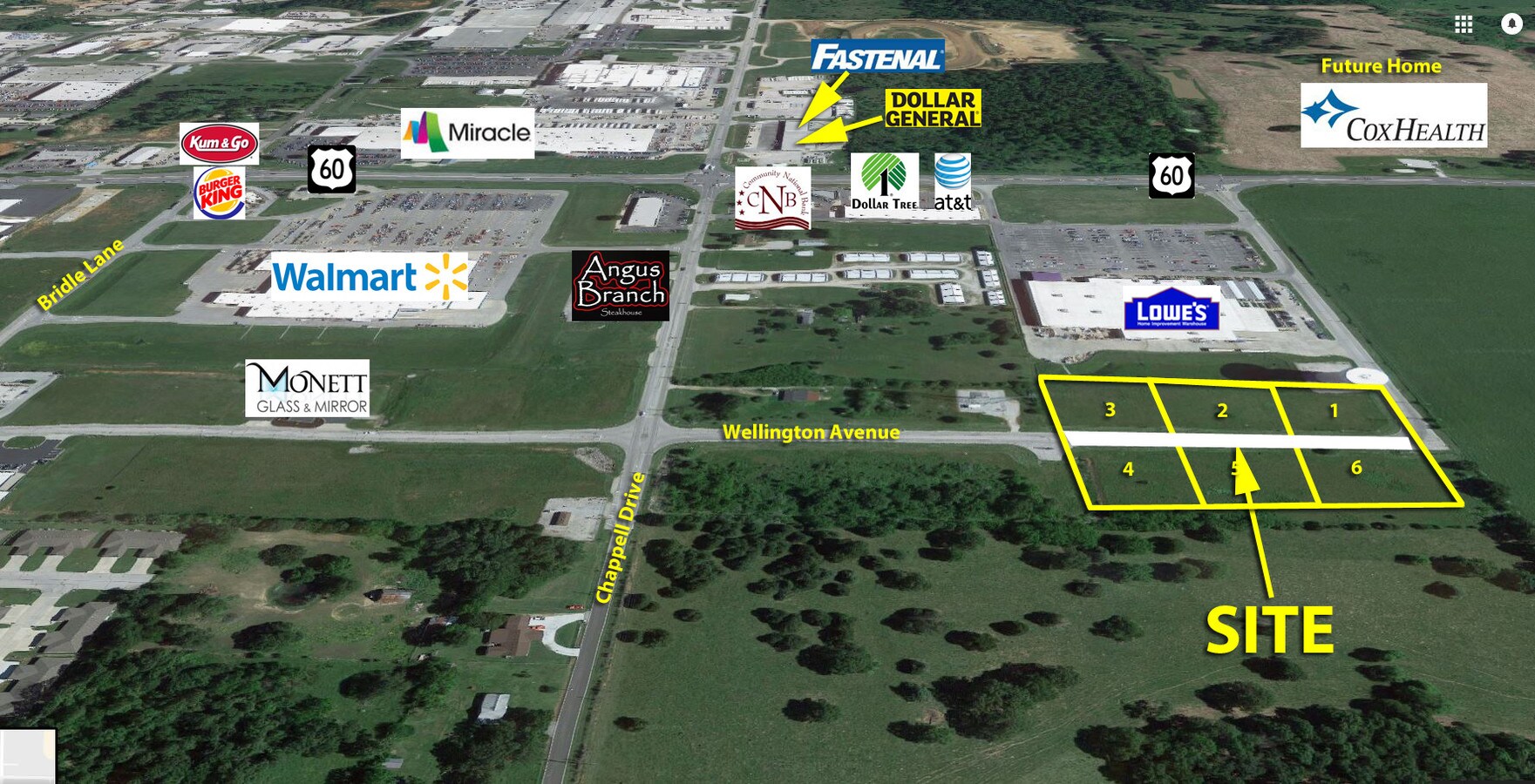 900 E. Hwy 60, MO 65708 Directly behind Lowes on Wellington