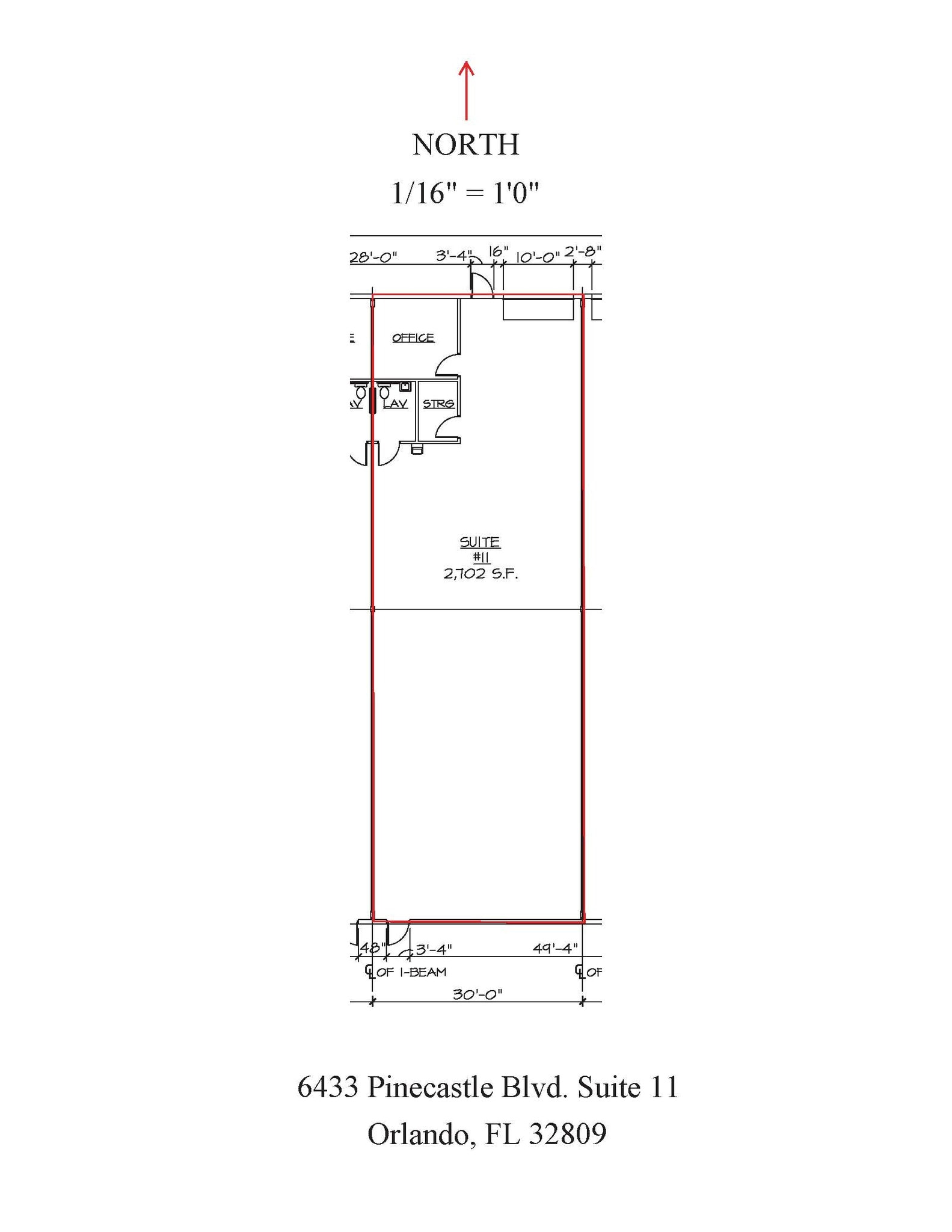 6433 Pinecastle Blvd, Orlando, FL for lease Floor Plan- Image 1 of 1