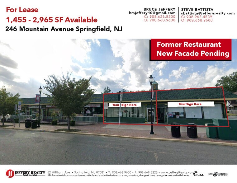 246 Mountain Ave, Springfield, NJ for lease - Building Photo - Image 1 of 4