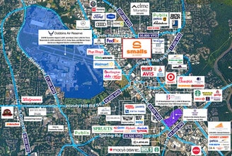 2355 Windy Hill Rd SE, Marietta, GA - AERIAL map view - Image1