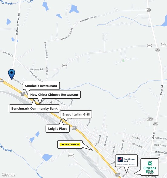 1624 W Virginia Ave, Crewe, VA for lease - Aerial - Image 3 of 4