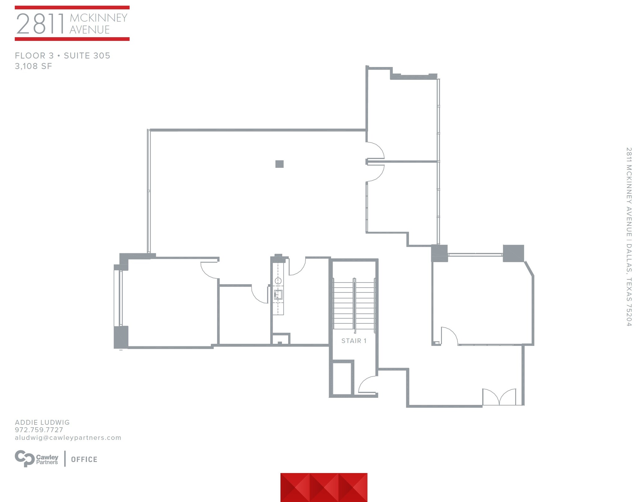 2811 McKinney Ave, Dallas, TX for lease Floor Plan- Image 1 of 7