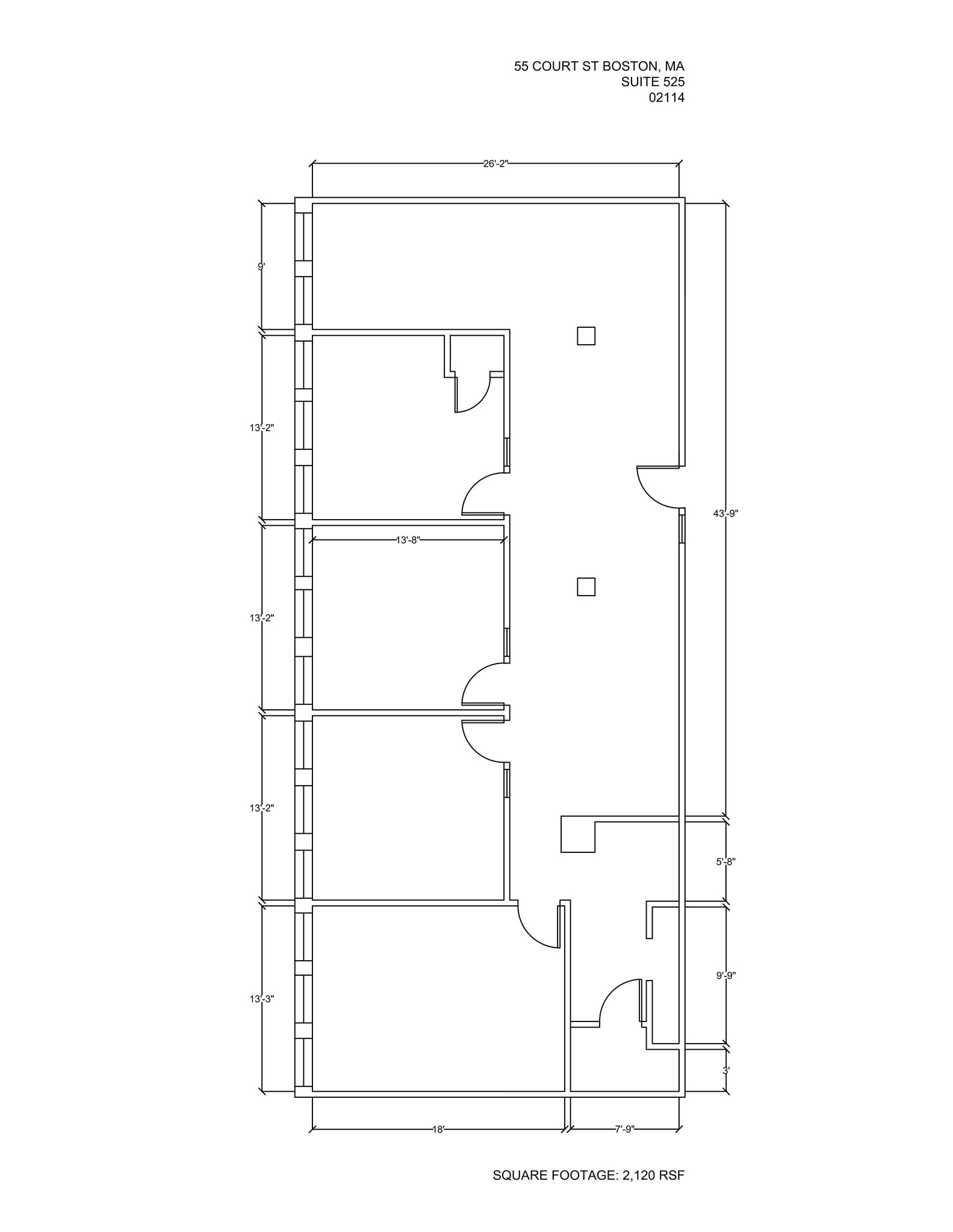 55 Court St, Boston, MA for lease Site Plan- Image 1 of 1