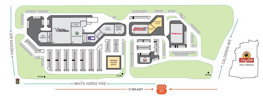 636-674 White Horse Pike, Absecon, NJ for lease Floor Plan- Image 1 of 1