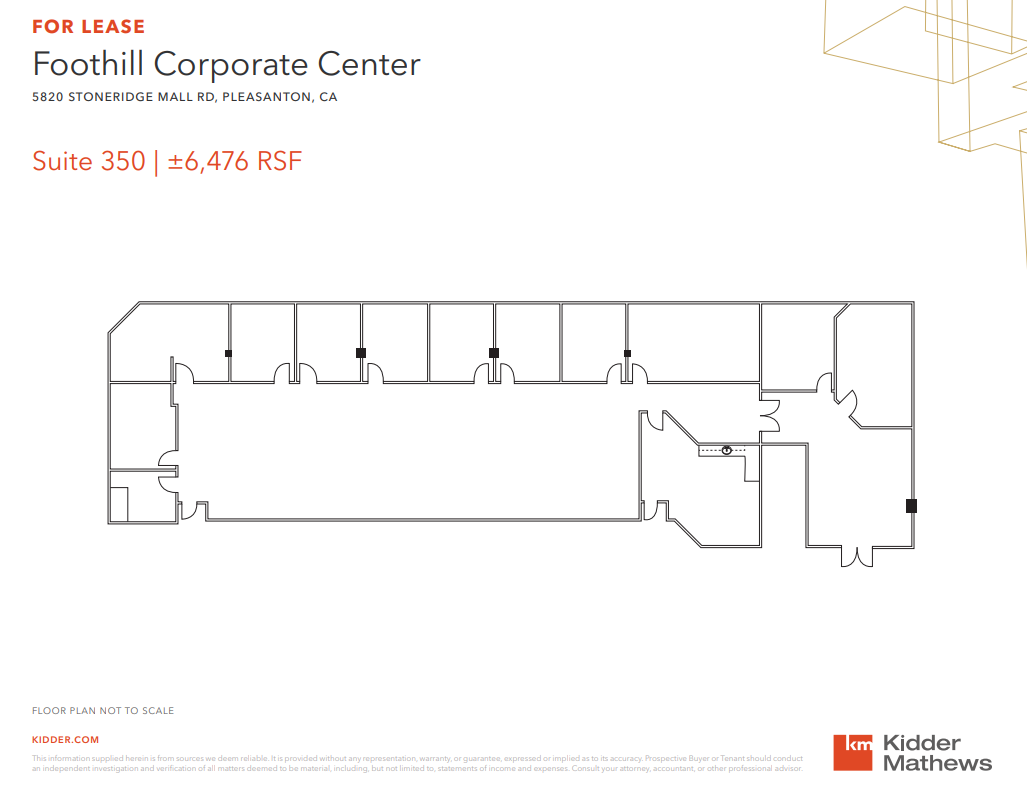 5820 Stoneridge Mall Rd, Pleasanton, CA for lease Floor Plan- Image 1 of 1