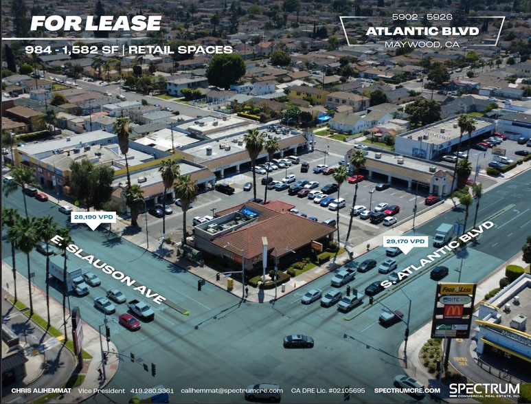 5900-5924 Atlantic Blvd, Maywood, CA for lease - Aerial - Image 1 of 24