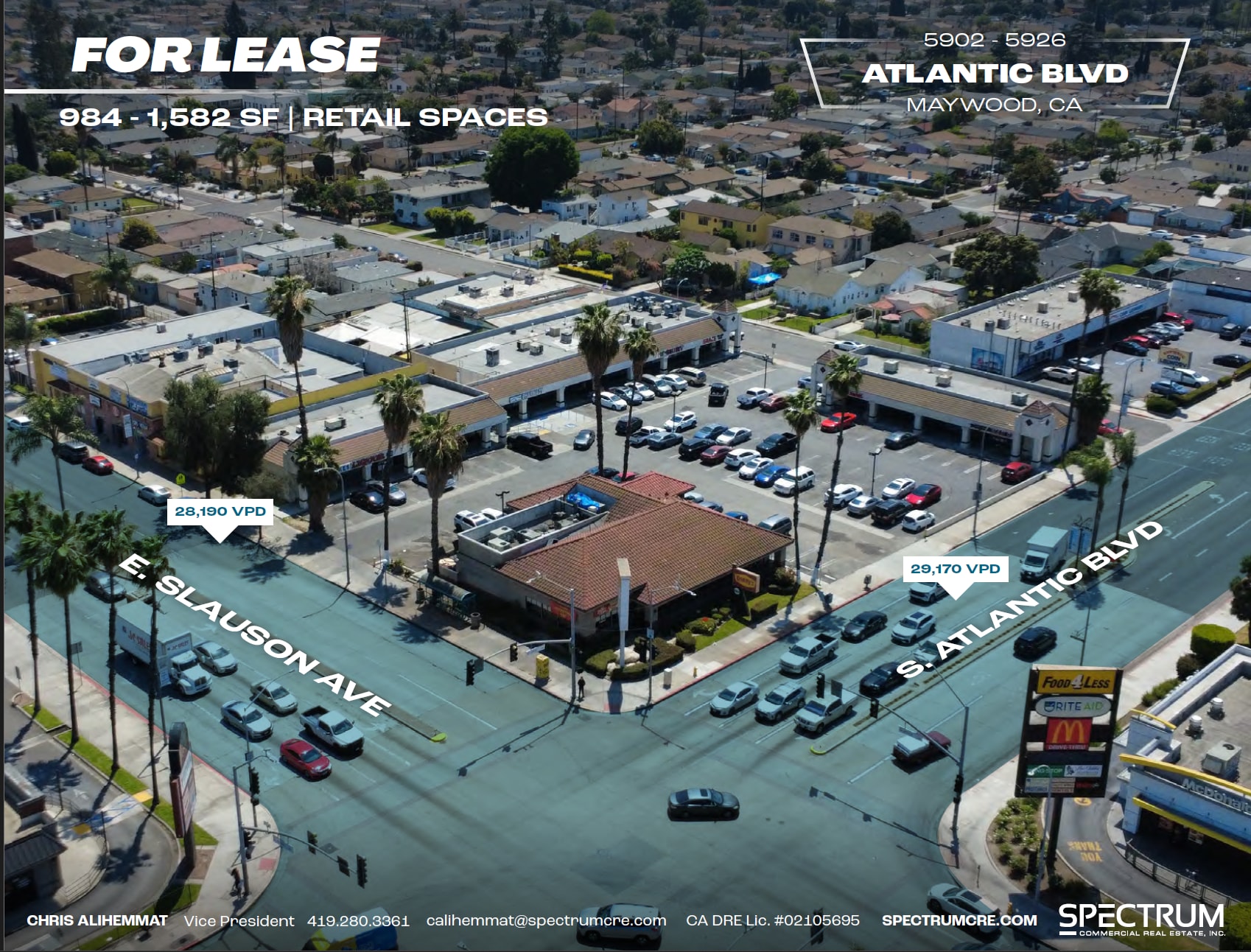 5900-5924 Atlantic Blvd, Maywood, CA for lease Aerial- Image 1 of 25