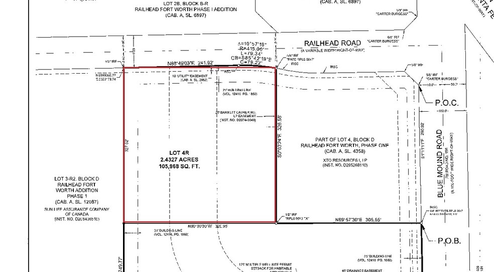 850 Railhead Rd, Fort Worth, TX for sale - Plat Map - Image 2 of 2