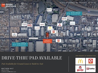 More details for 3120 E Broadway Rd, Phoenix, AZ - Land for Lease