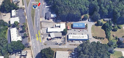 878 Kurtz Rd, Marietta, GA - aerial  map view