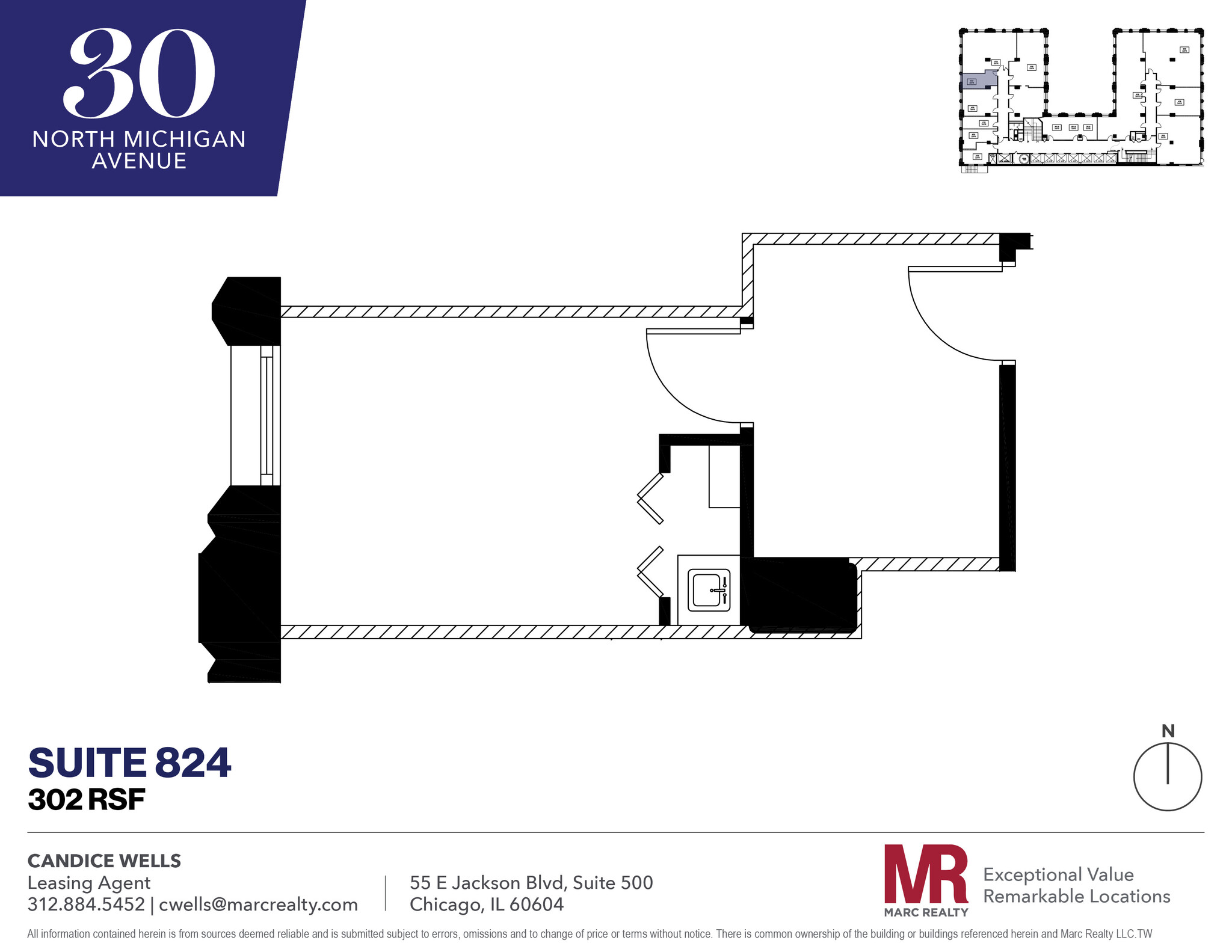 30 N Michigan Ave, Chicago, IL for lease Floor Plan- Image 1 of 4