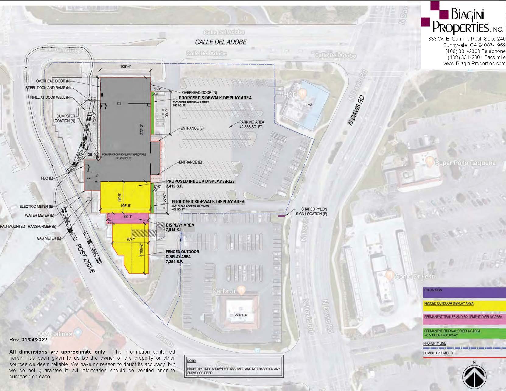 1067 N Davis Rd, Salinas, CA for lease Site Plan- Image 1 of 30