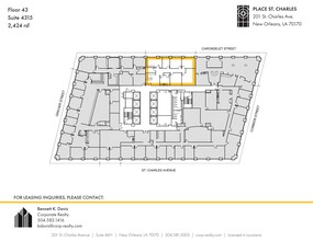 201 St. Charles Ave, New Orleans, LA for lease Site Plan- Image 1 of 1