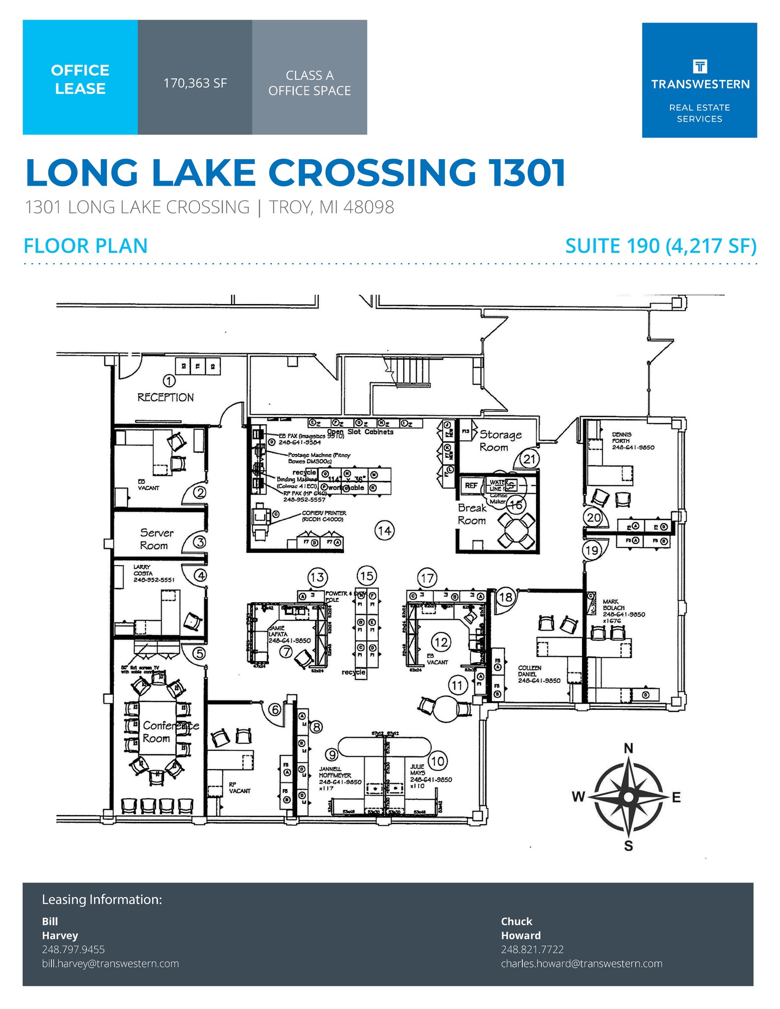 1301 W Long Lake Rd, Troy, MI for lease Site Plan- Image 1 of 1