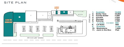 Hwy 6, Hitchcock, TX for lease Site Plan- Image 1 of 1