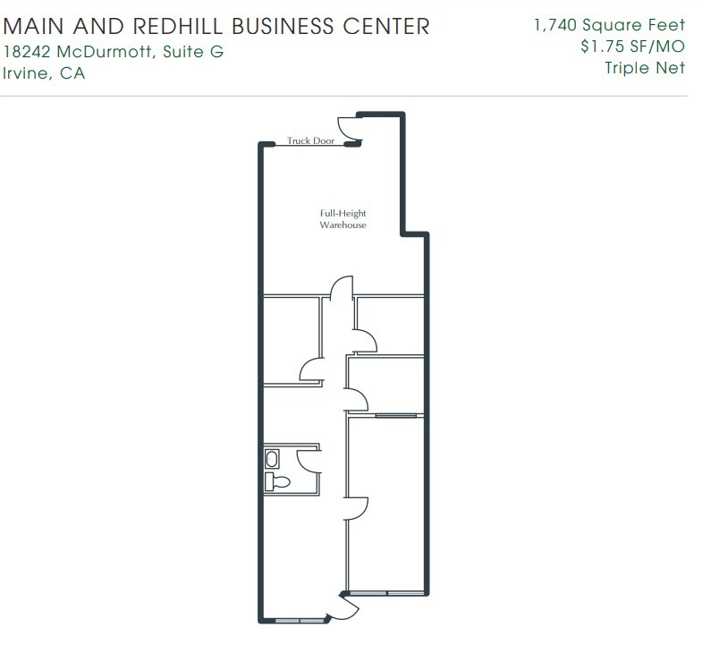 1200 Main St, Irvine, CA for lease Floor Plan- Image 1 of 1