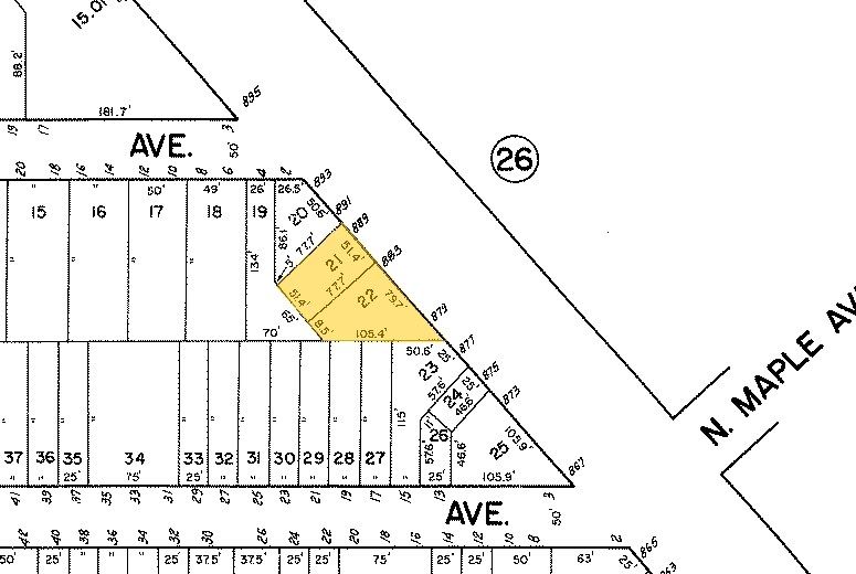 883 Springfield Ave, Irvington, NJ for sale Plat Map- Image 1 of 1