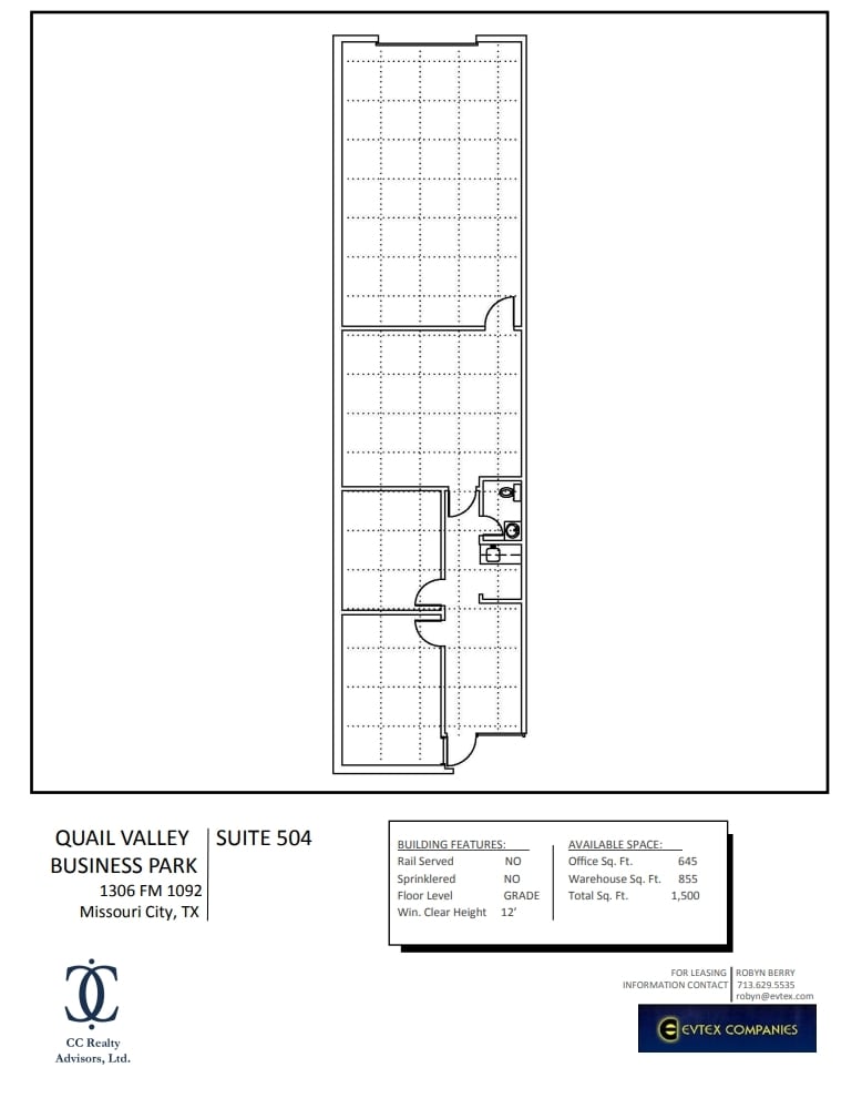 1306 Fm-1092, Missouri City, TX for lease Floor Plan- Image 1 of 1