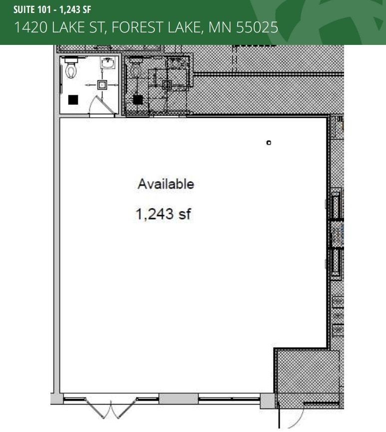 1420 Lake St S, Forest Lake, MN for lease Floor Plan- Image 1 of 1