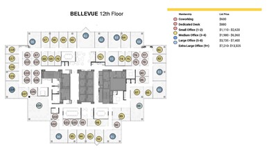 500 108th Ave NE, Bellevue, WA for lease Floor Plan- Image 1 of 5