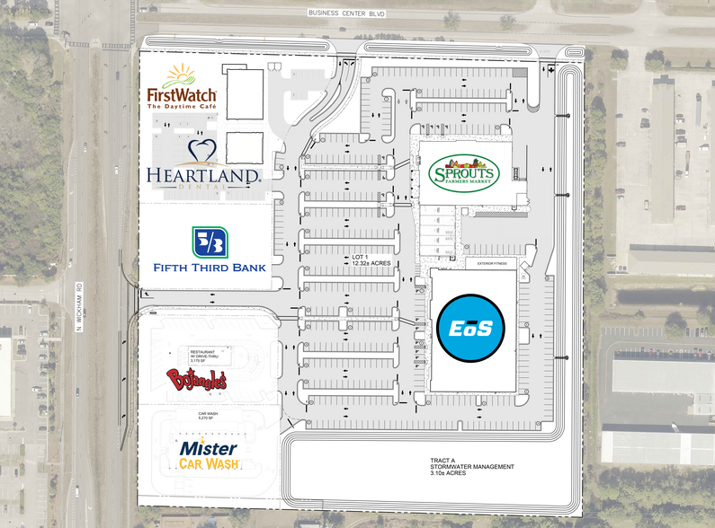 N Wickham Rd/ Business Center Blvd (SE Corner), Melbourne, FL for lease - Site Plan - Image 3 of 5