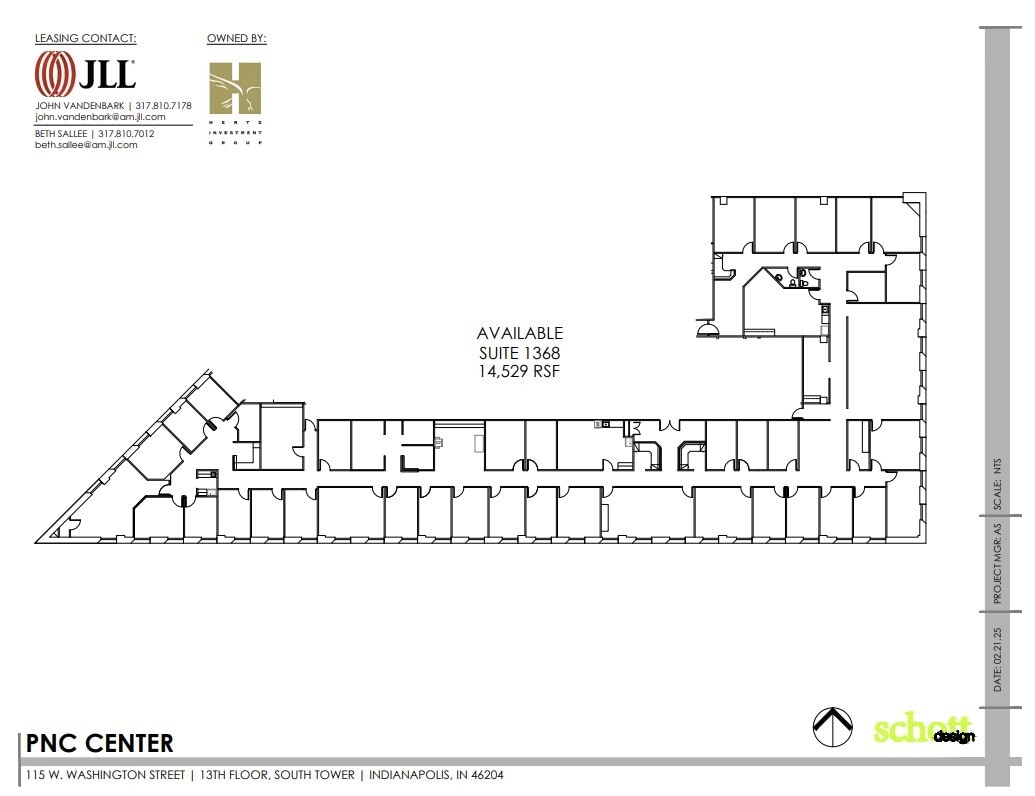 101-115 W Washington St, Indianapolis, IN for lease Floor Plan- Image 1 of 1
