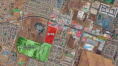 West Adams Ave, Temple, TX - AERIAL map view