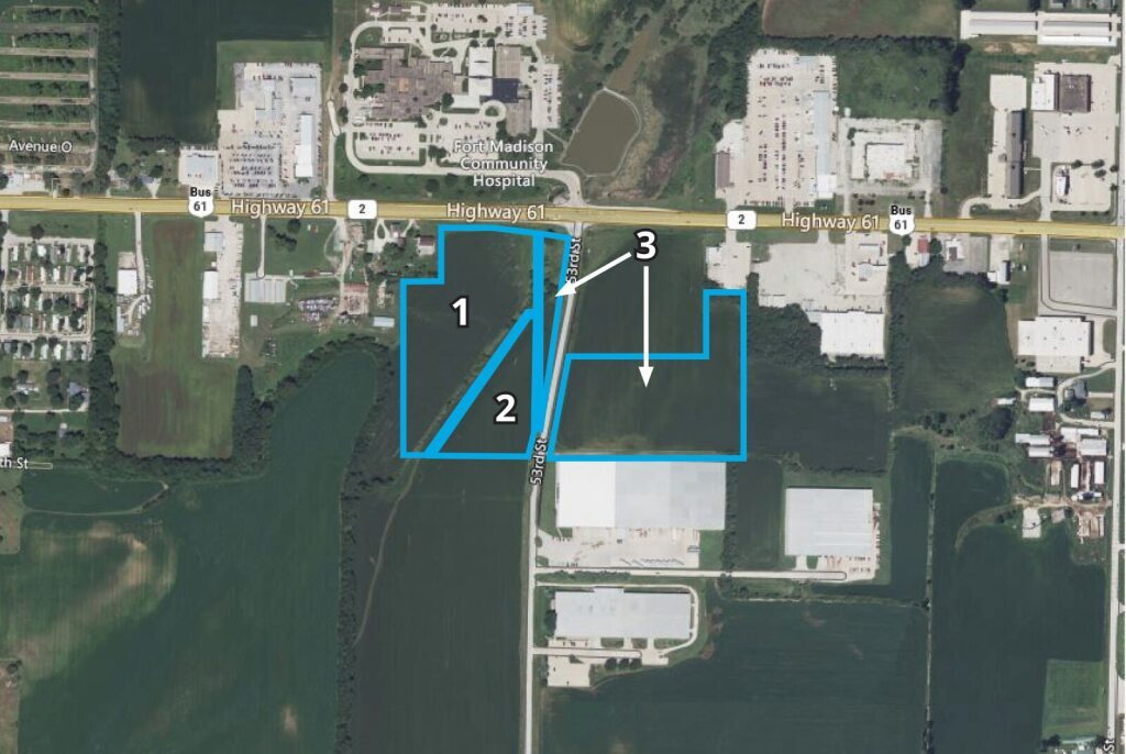 Ave O & 53rd St, Fort Madison, IA for sale Aerial- Image 1 of 5