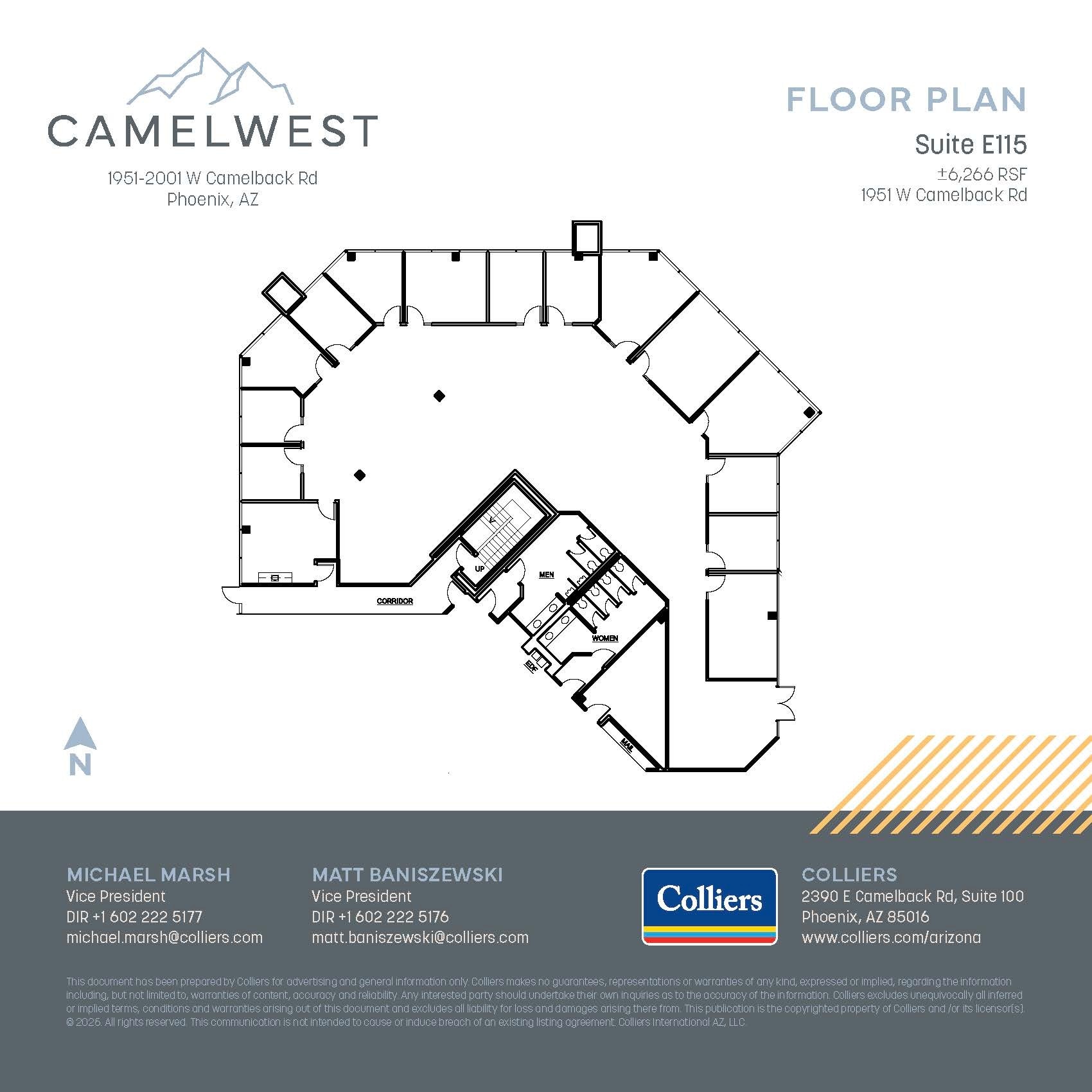 2001 W Camelback Rd, Phoenix, AZ for lease Floor Plan- Image 1 of 1