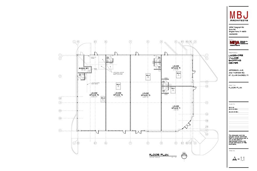 23191-23225 Marter Rd, Saint Clair Shores, MI for lease - Floor Plan - Image 2 of 4