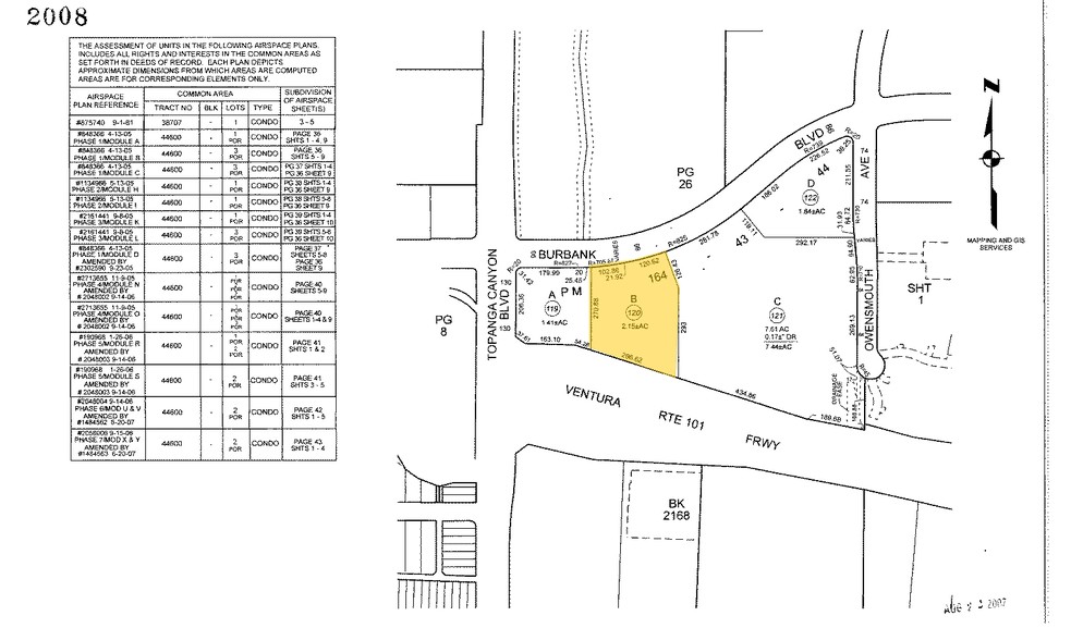 21900 Burbank, Woodland Hills, CA for lease - Plat Map - Image 2 of 2