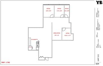 8831-8833 Gross Point Rd, Skokie, IL for lease Floor Plan- Image 1 of 1